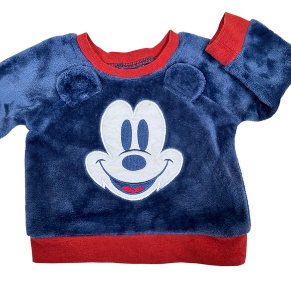 DISNEY Cozy Plush Mickey Mouse Pullover with Ears - Picture 3 of 7